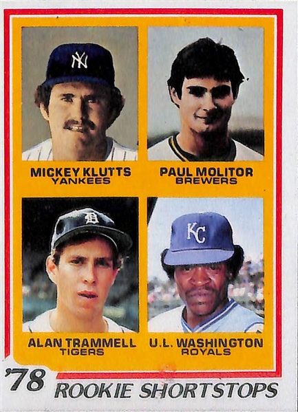  1978 Topps Baseball Complete Set of 726 Cards w. Eddie Murray Rookie & Molitor/Trammel Rookie Card